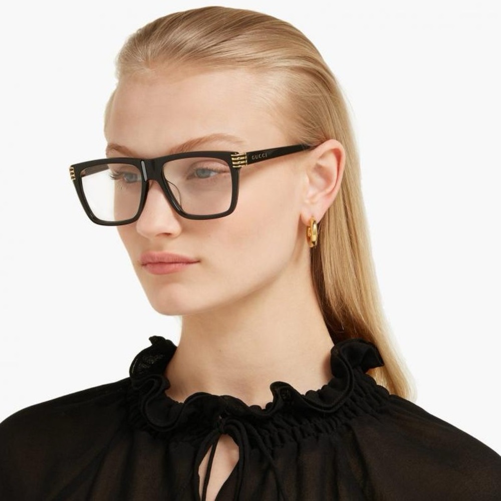 💯- Gucci Eyeglasses Web GG0526O GG/0526/O 002 Havana Optical Frame 54…